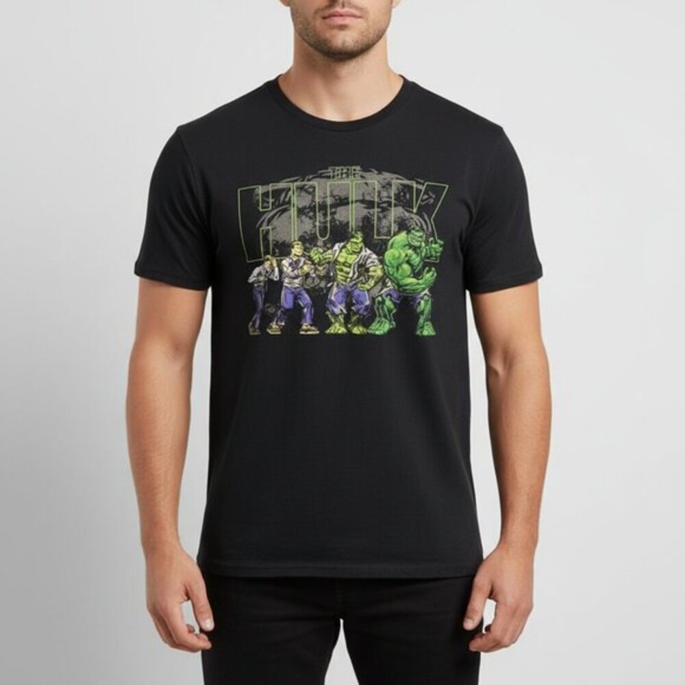 Funko Marvel Incredible‎ Hulk Evolution Graphic T Shirt Men’s Small Black